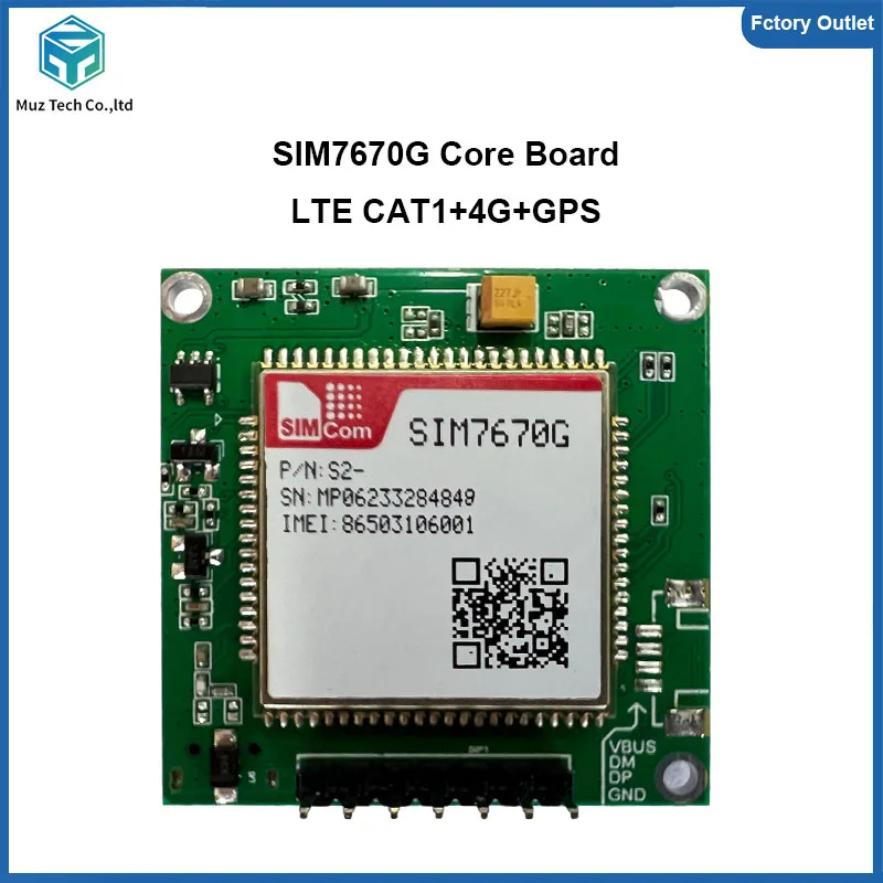 

SIM7670G Development Board LTE CAT1 4G Module Core board breakout kit with External GPS (Optional) for M2M
