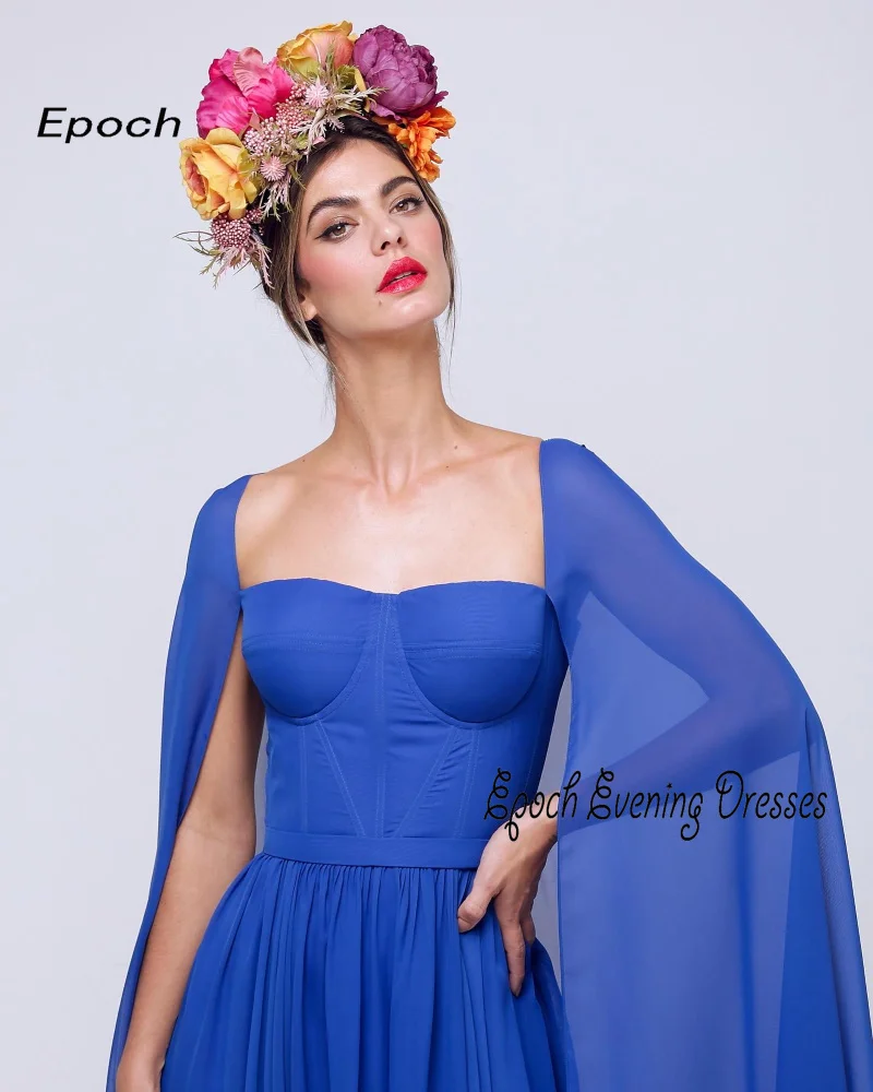 Epoch Formal Evening Dress فساتين مناسبة رسمية Elegant Trumpet ساتين سهره نسائيه فخمة Cocktail Prom Gown With Shawl For Women