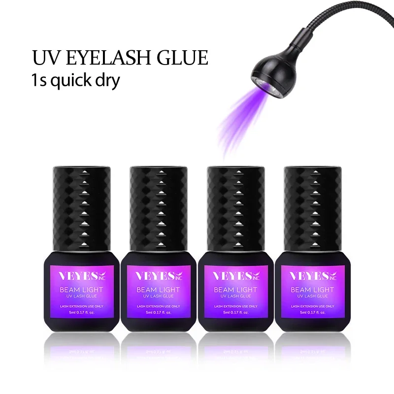 glue hair extension led uh light lash glue uv led beam lamp for lash extensions with tweezers