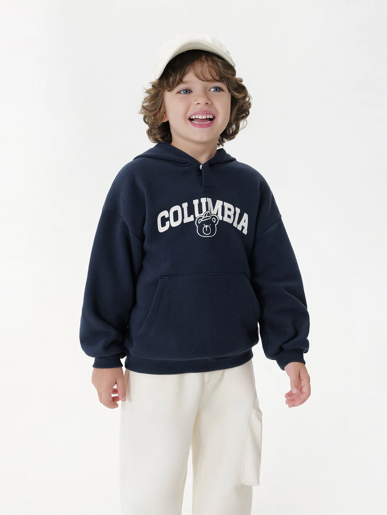 

Толстовка с капюшоном MARC & JANIE для маленьких мальчиков с надписью «Медведь» 551227