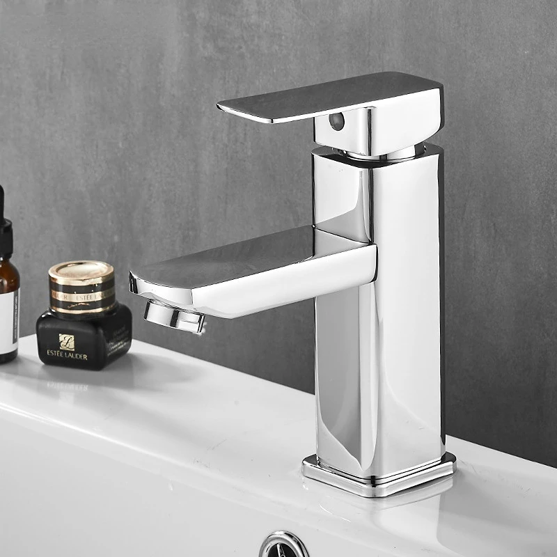 Basin Sink Bathroom Faucet Deck Mounted Hot Cold Water Basin Mixer Taps Black Lavatory Sink Tap 2023