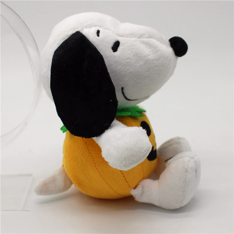 1 peça 20cm amendoim de alta qualidade snoopy halloween abóbora boneca snoopy cão brinquedos animais de pelúcia