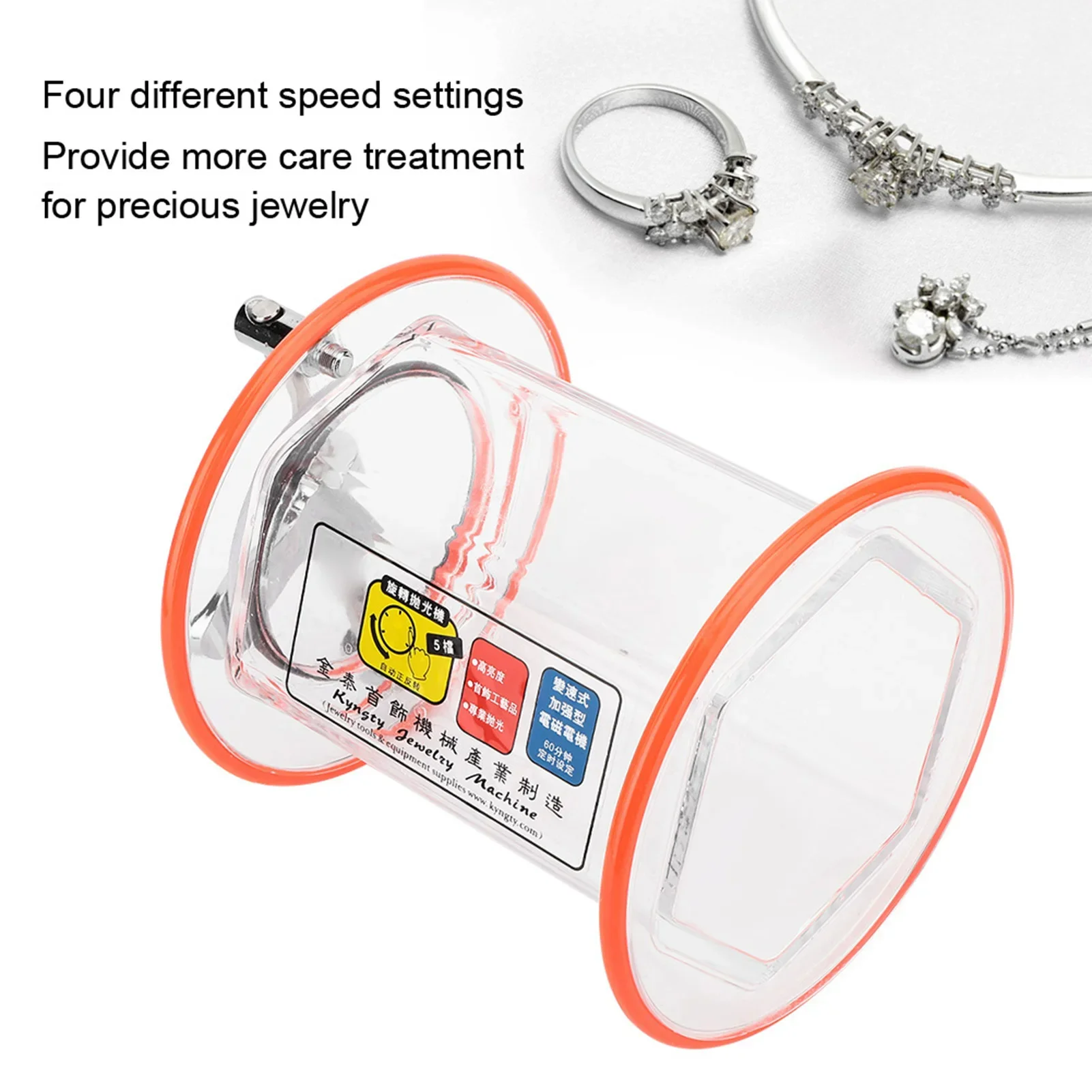 3kg 5kg Rotary Polishing Drum Tumbler Barrel with Sealing Ring Jewelry Polishing Equipment Accessories for Metal Finishing
