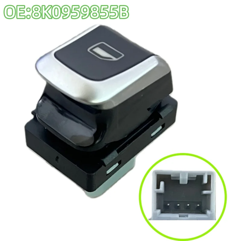 8K0959855B interruptor de janela cromado elétrico de 4 pinos para Audi A4 RS4 RS5 Q5 A5