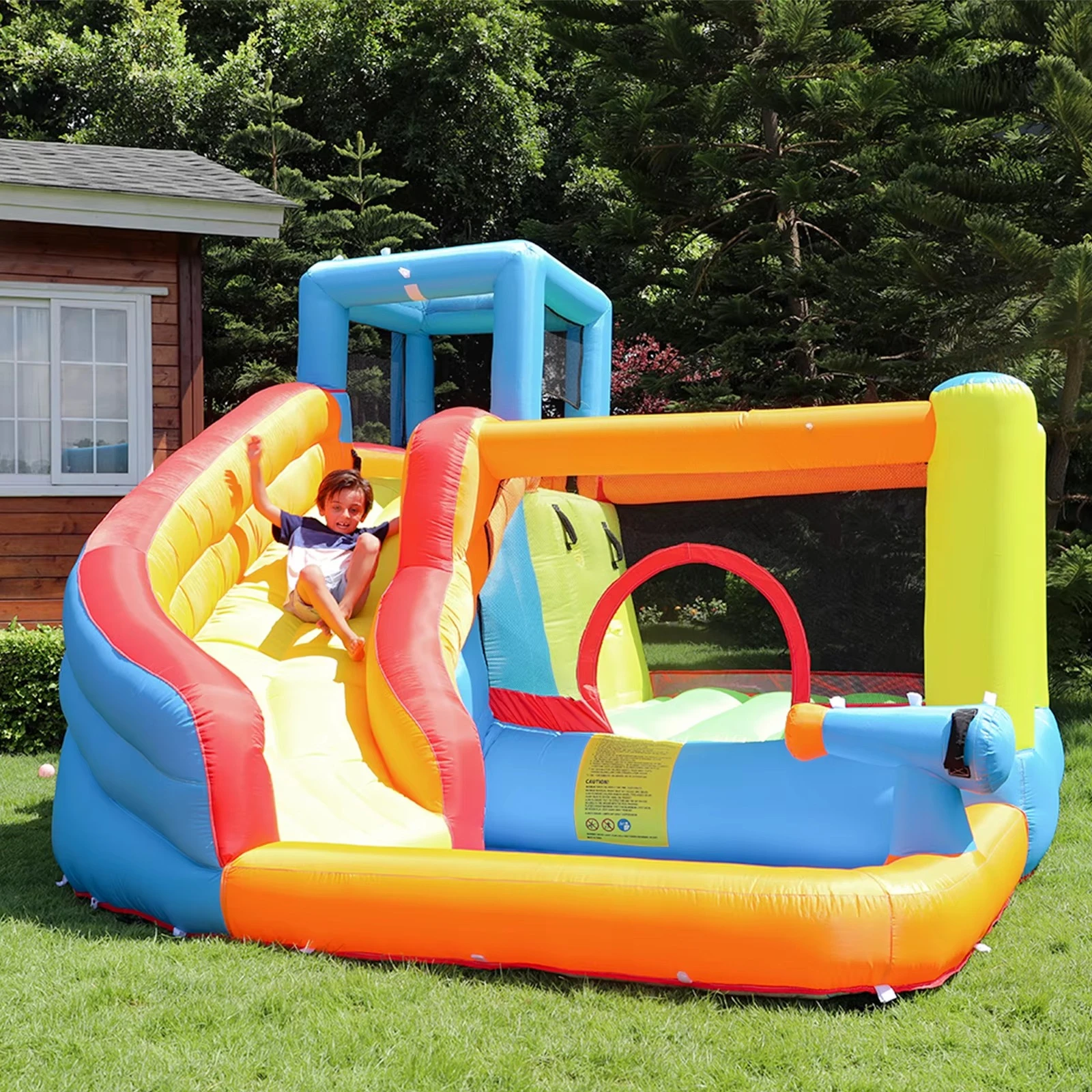 

Factory Customization Hot Sale Small Bouncing Castle Inflatable Bouncer Bouncy House for Kids 420D+840D Oxford Fabric 3 Person