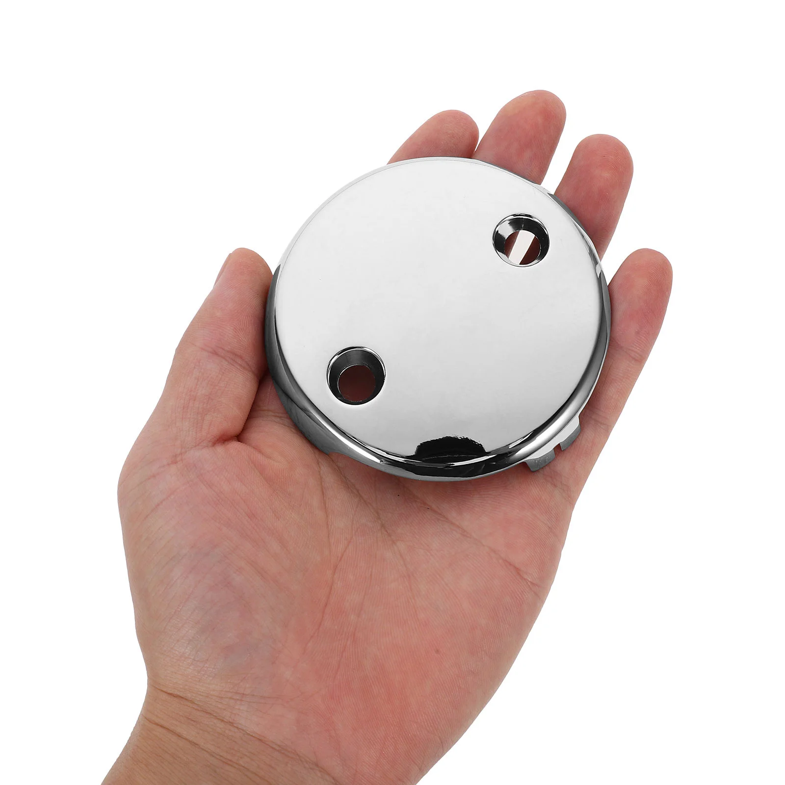 

2Pcs Bathtub Drain Overflow Plate Easy Install Tub Overflow Cover Bathroom Tub Drain Replacement Kit Bathroom Sink Accessories