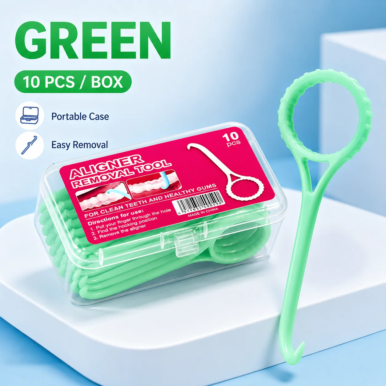 

Special extraction device for braces, anti slip and easy to use without damaging teeth, invisible braces removal tool