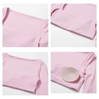 Hearuisavy Summer Casual Quick Dry Sportswear Women Square Neck Gym Top Women Fitness Sports Crop Top Long Sleeve Yoga Clothing 6