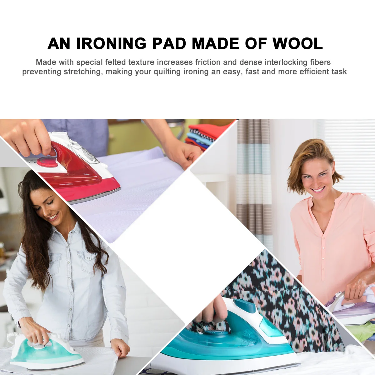 

13.5 X 17 Inch Wool Ironing Pad Premium Felted Mat For Quilters Garment Embroidery Pressing Portable Travel Size Ironing Wool