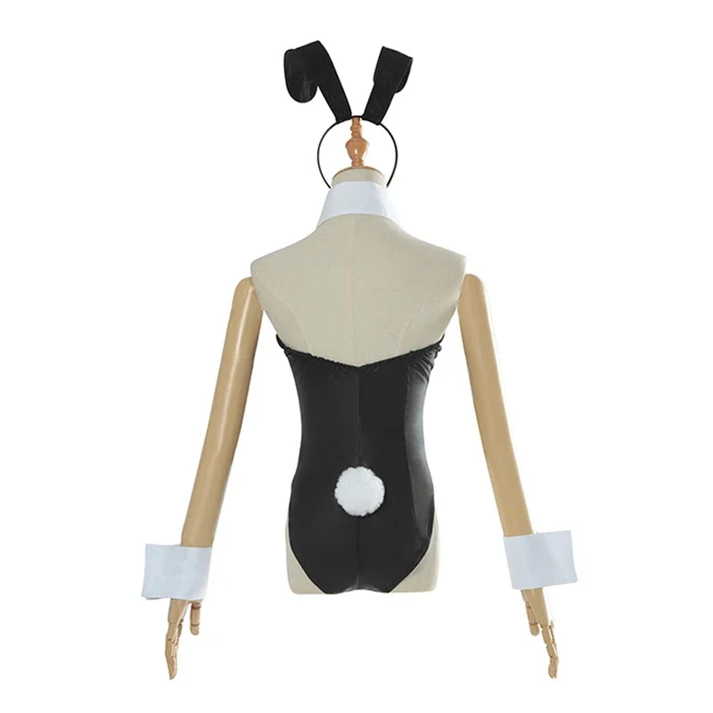 Sakurajima Mai Bunny Girl Cosplay Combinaison en faux cuir pour femme, Sexy Bunny Girl, Batteries, Senpai Jumpsuit, 303