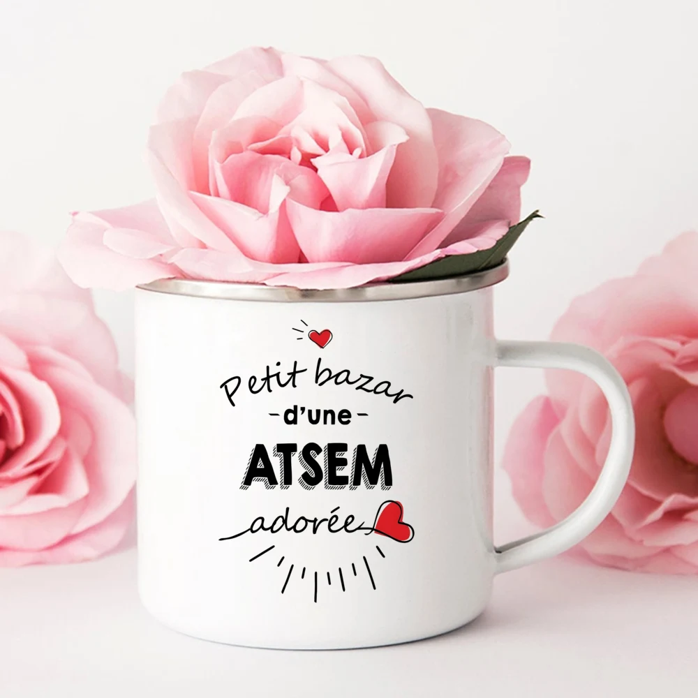 أكواب Merci Détreune ATSEM Aussi GÉNIALE فكرة هدية لمحبي القهوة Atsem كوب هدية نهاية العام المدرسي #5