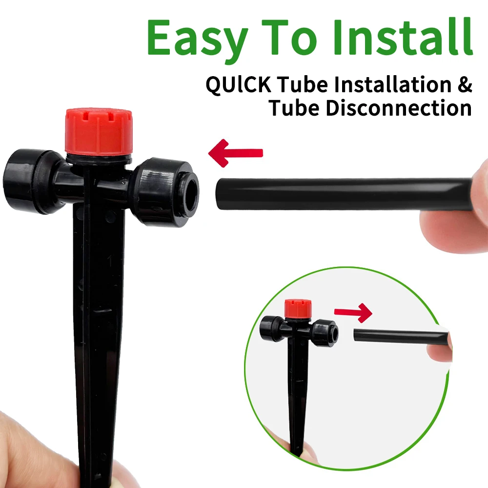 Push-to-Fit Drip Irrigation Emitters for 1/4