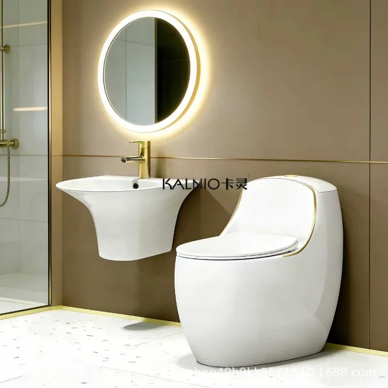 Fomex Fomex Export New Household Swan Toilet Creative Color Large Diameter Toilet Small