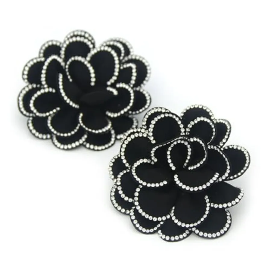 

Removable Wedding Shoes with Flower Rhinestone 3D Rose Decorative Buckle