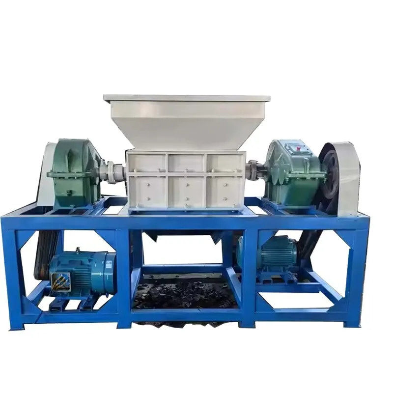 Multifunctional Metal Waste Plastic Crusher Large Garbage Double Shaft Shredder Heavy Duty