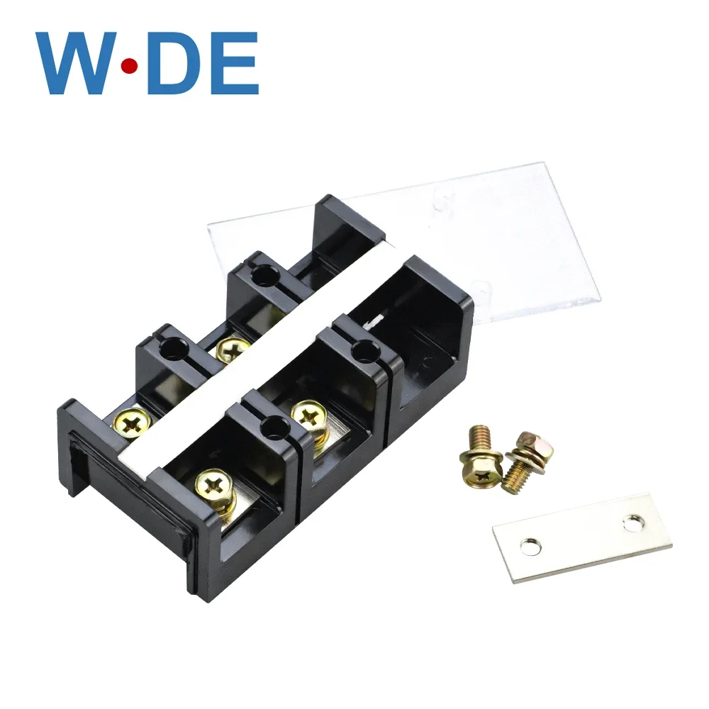 1Piece TC High Current Barrier Screw Terminal Block TC100 Series Wire Connector 600V 100A 1002/3/4/5 Positions Connector