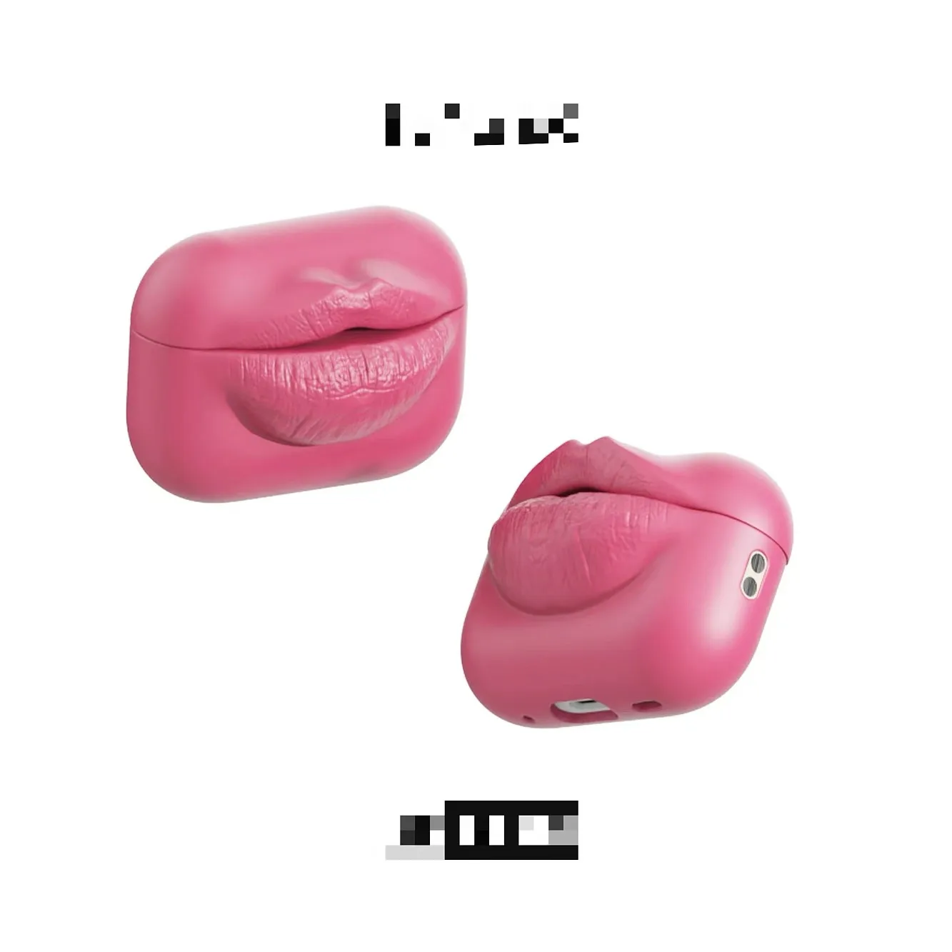 เคสหูฟังแบบลิปนุ่ม เหมาะสำหรับหูฟังไร้สายบลูทูธของแอปเปิล เคสหูฟังแบบปาก ซิลิโคนป้องกันหูฟัง