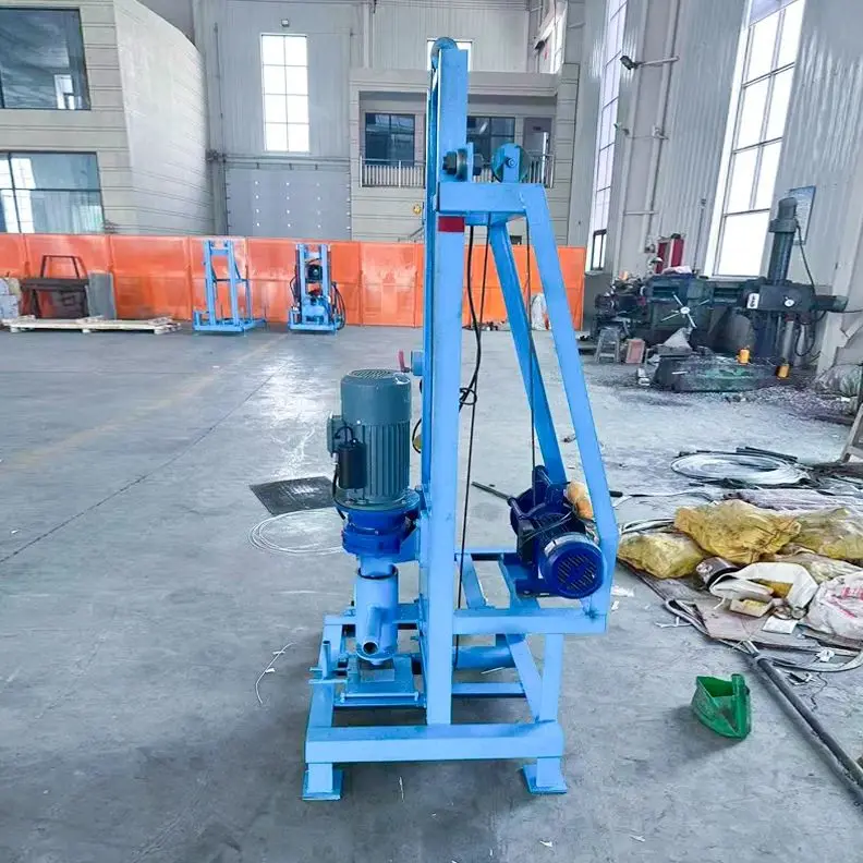 

Индивидуальная электрическая мини-буровая установка для водяных скважин, гидравлическая, глубина бурения 150 м, легкая, для домашнего и сельского использования