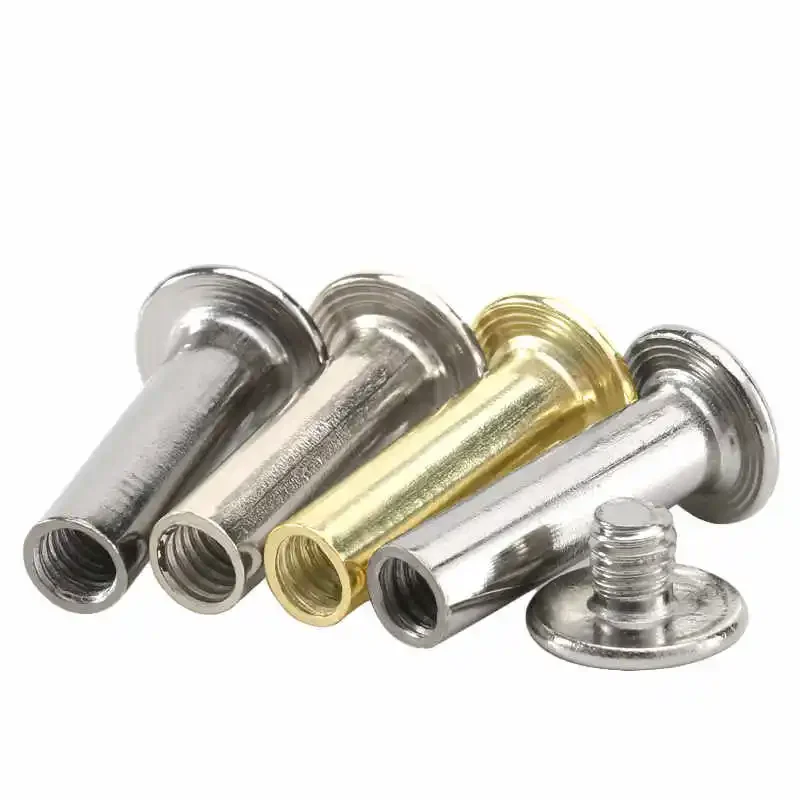 

1Sets M3 M5 M4 M6 Stainless Steel/Nickel/Copper Plating Chicago Screw Accounk Photo Album Screw Books Butt Screw Free