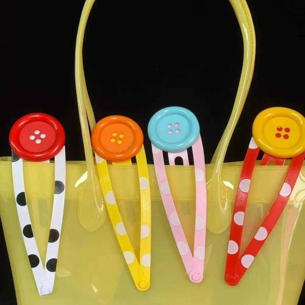 Funny Oversized Button BB Clip Polka Dot Colorful Hair Clip Y2K Style Harajuku Hair Accessories for Photography