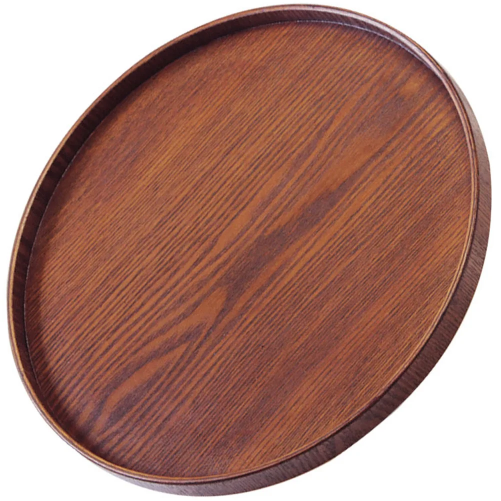 

Wooden Serving Tray Raised Edge Long Wood Plate For Cake Dessert Fruit Appetizer Food Snack Party Platter Decor Serving