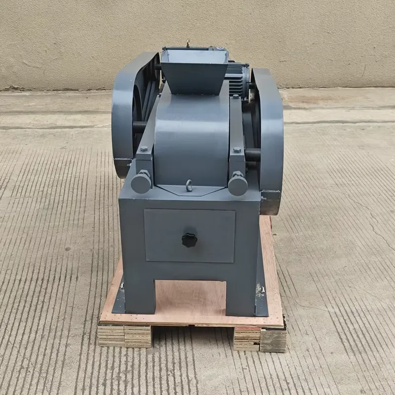 i Laboratory Rock Crusher 200x300 Small Capacity Lab Ore Sample Crushing Machine Double Roll Pebble Crusher for Sale