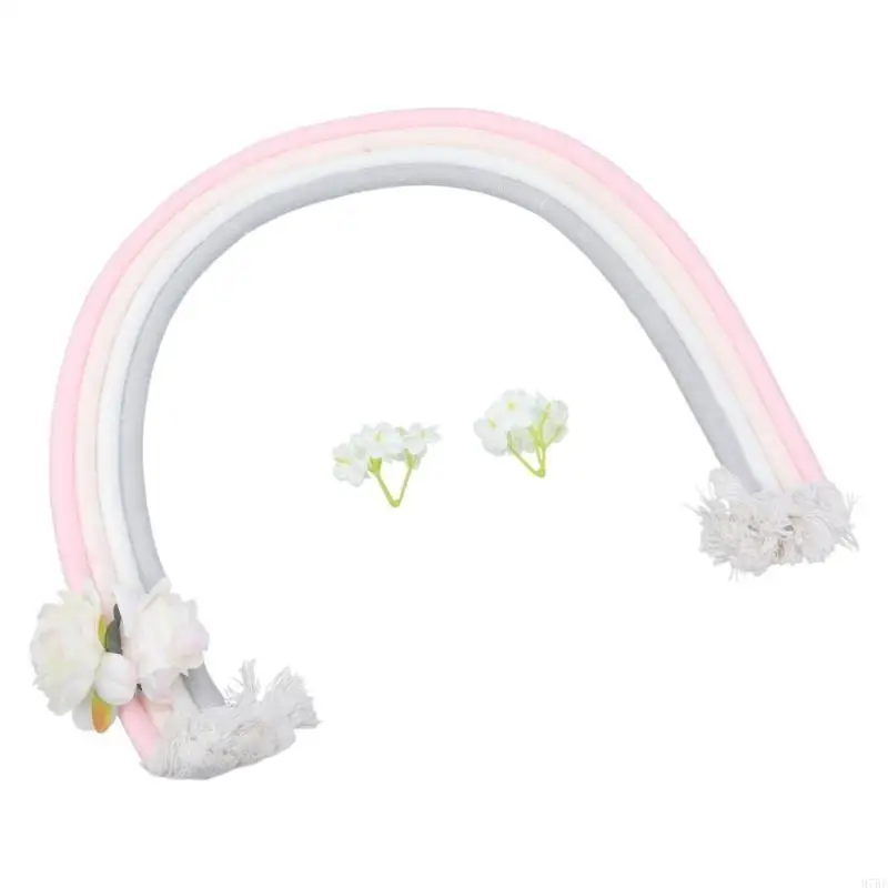 97BE Baby Photoshoot Props Playroom Nursery Room Decoration Infant Photography Props Rainbow Decoration Rainbows Photo Props