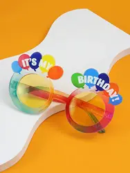 1pc, It's My Birthday Glasses Color Lenses Decoration Eyeglasses Party Photobooth Adult Plastic Glasses Birthday gift