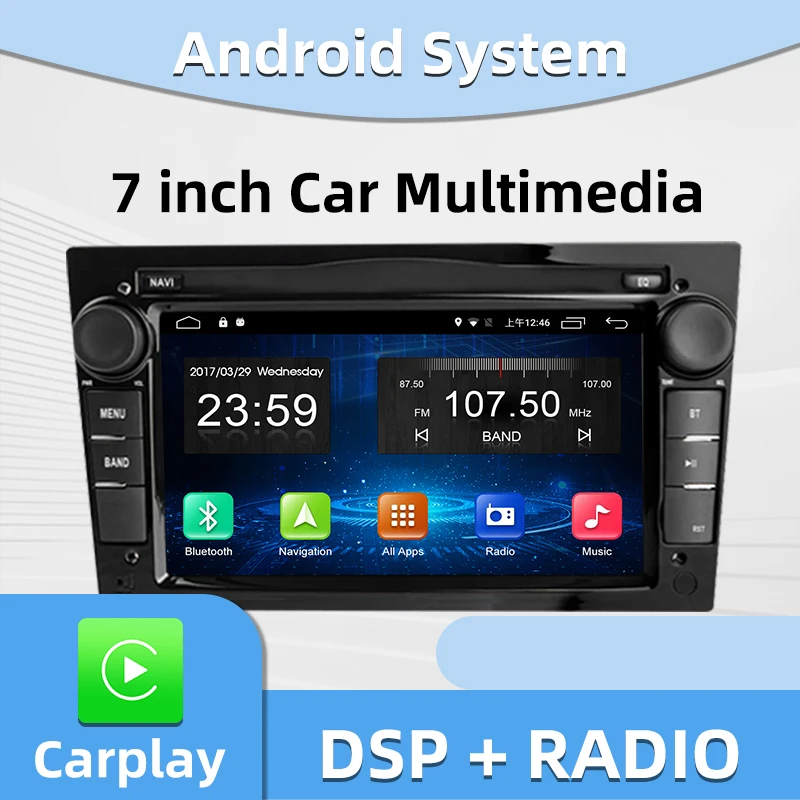 7 inch For Opel Astra Corsa Antara Vectra Zafira Meriva Vivaro Multimedia Android Car Radio Stereo Radio,Support Carplay