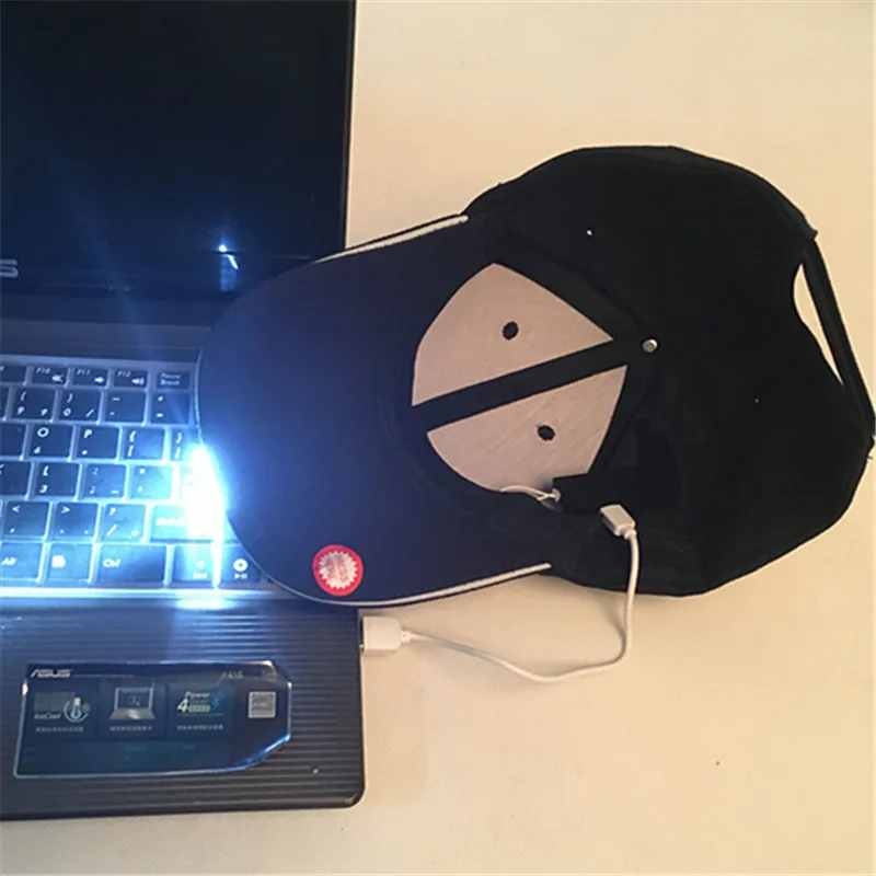 Unisex Led Baseball Cap With Led Light Adjustable Baseball Hat Headlight Flashlight For Hunting Fishing Camping Hiking Joggings