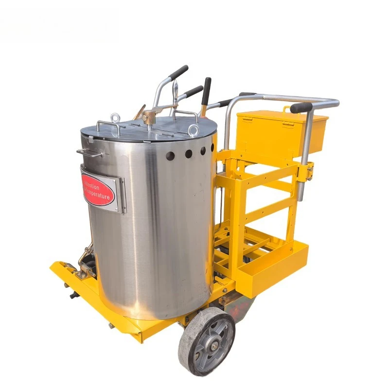 GT-ST150 Cheap and Durable Hand Push Thermoplastic  Road Marking Machine with Hopper for Line Road Marking