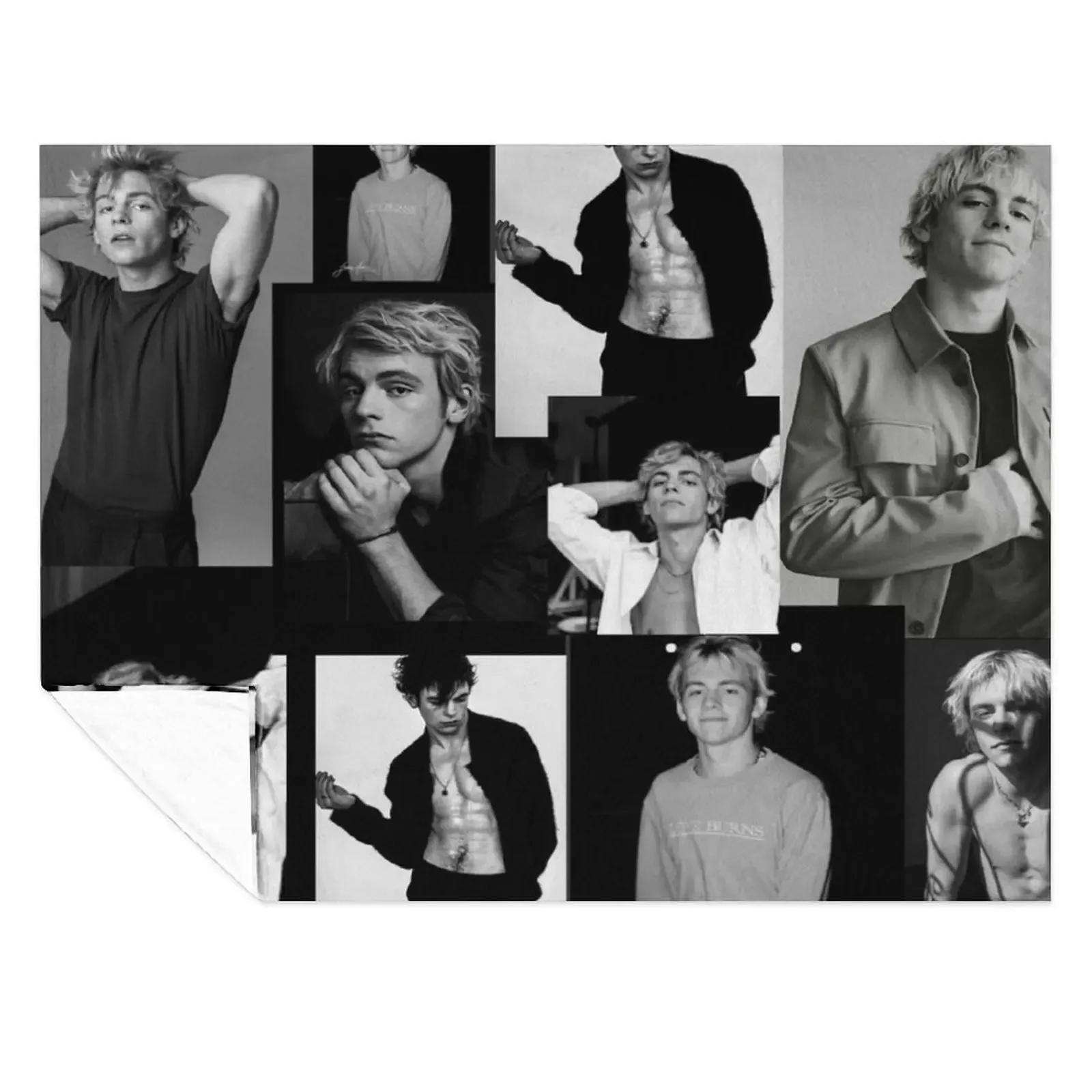 

Ross Lynch collage Throw Blanket Beach Decorative Throw Hairys Luxury St Blankets