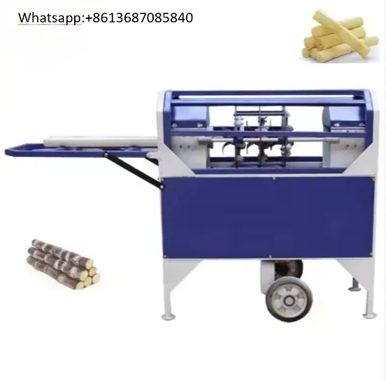 Commerical Electric Sugar Cane Peeler Automatic Sugarcane Ski Peeling Machine