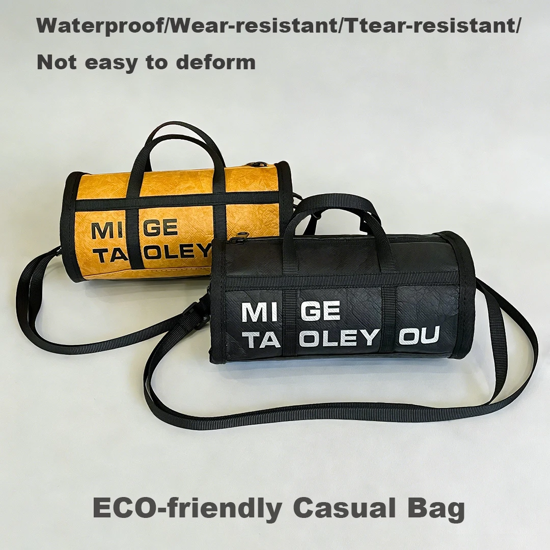 

Retro Crossbody Bags Portable Small Cross Bag Dupont Paper Waterproof Mini Bag for Woman Man Sling Bag Outings Daily Use