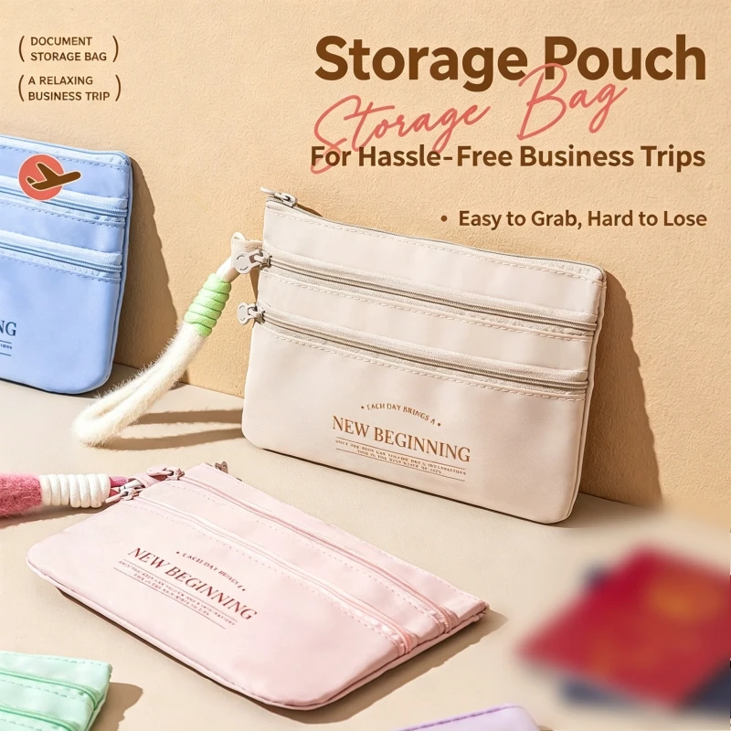 

Document package, travel passport, flight ticket storage, overseas ID card, passport holder, easy to carry with you
