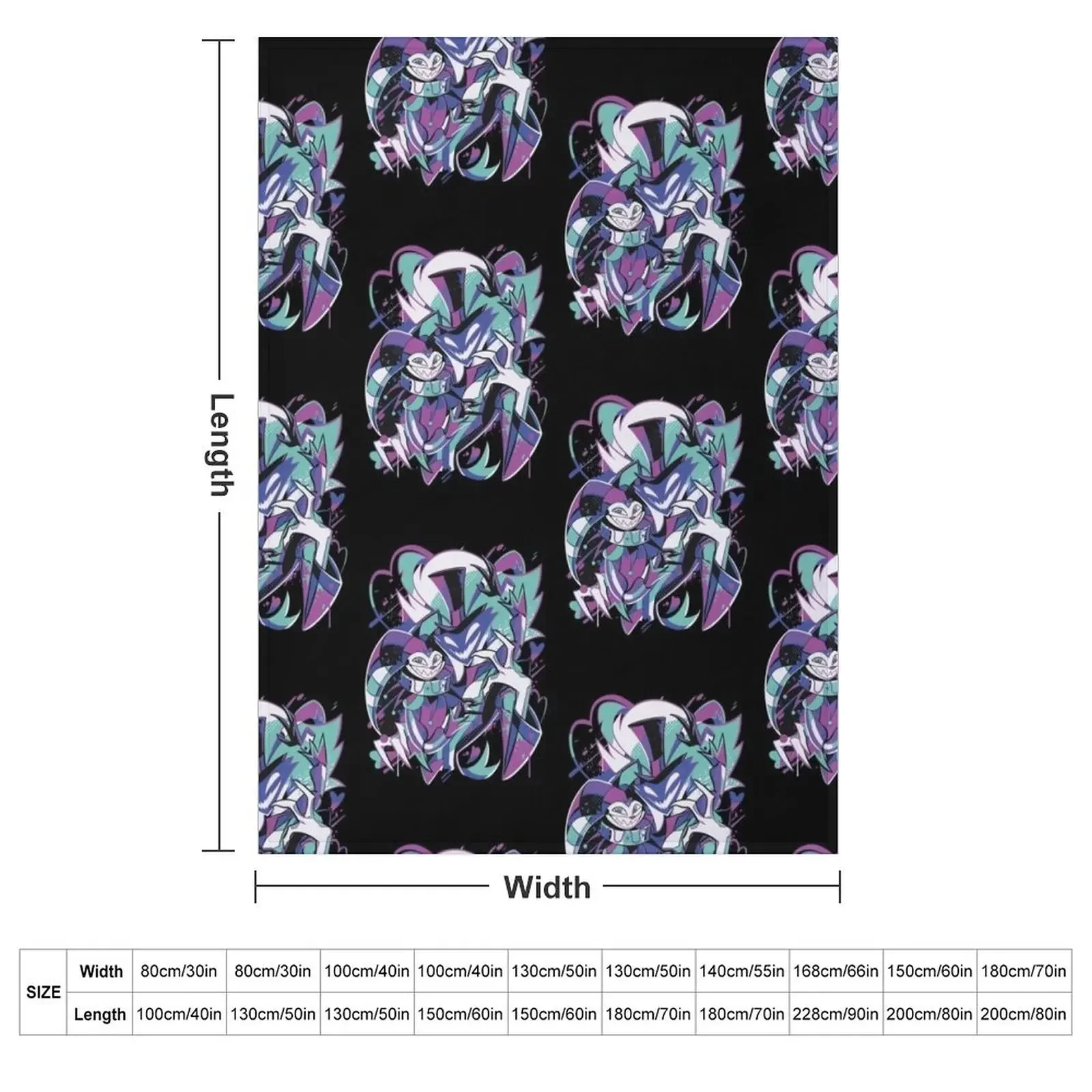 Fizzarolli Fizzamodeous Summer Splatter Throw Blanket Travel Cute Moving for sofa Blankets