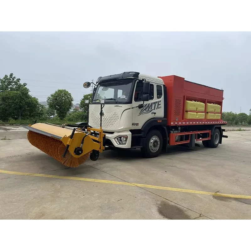 Snowplow 400kW Motor 180kg/h Spreader Zero Emission Snow Plow Truck Snow Plow Machine