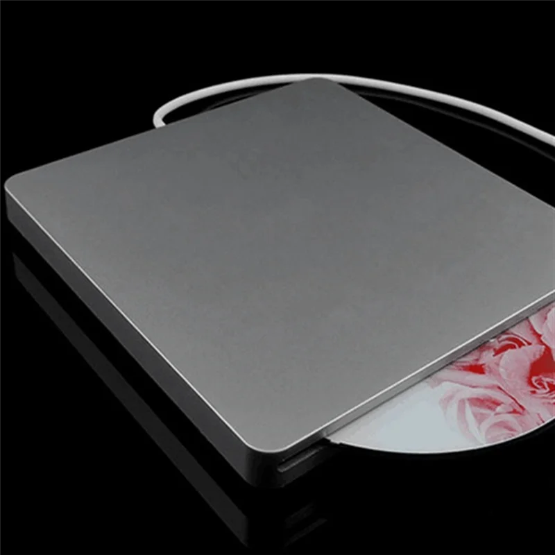 ABJG-Unidad de DVD externa USB 2.0 portátil CD DVD +/-RW Unidad grabadora de DVD para computadora portátil Pro Air