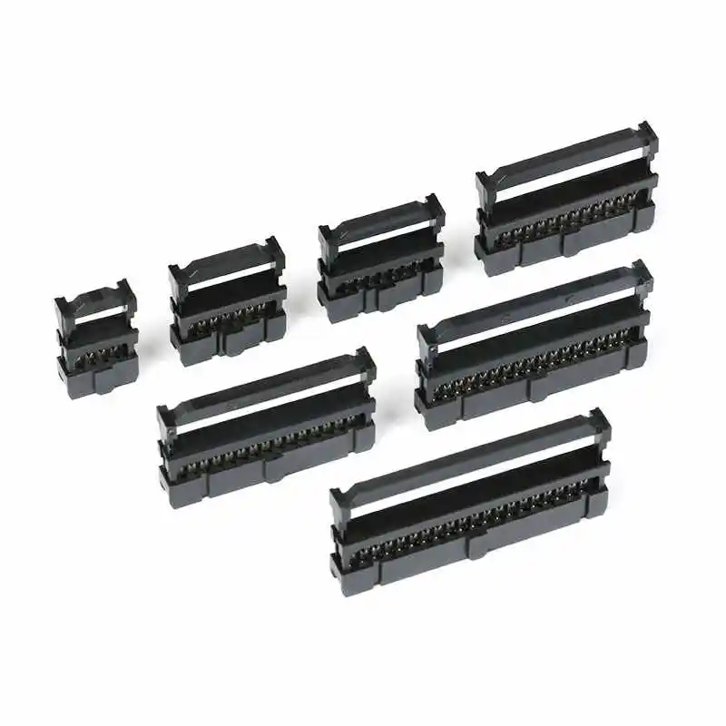 FC ribbon cable connector 6/8/10/14/16/20/26/30/34/40P 2.54MM 3-piece set