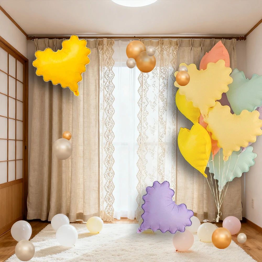 

Wave Heart Aluminum Foil Balloon for Valentine's Day Wedding Birthday Party Scene Background Decor Love Heart Helium Balloons