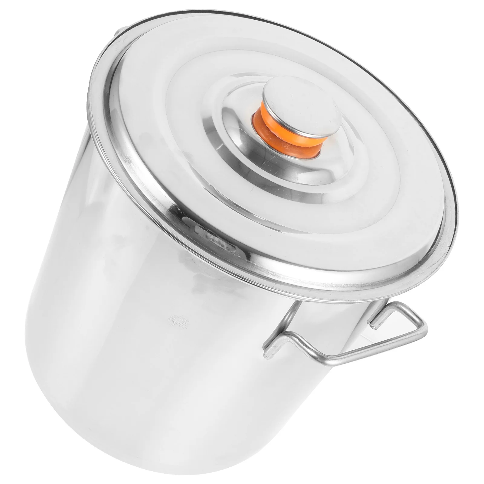 

Stainless Steel Soup Pot 18L Wide Rim Handle Enhanced Metal Soup Cooking Pot for Seafood Crawfish Stew Large Kitchen Bucket