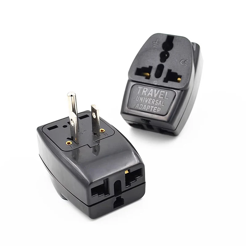 Universal World To North American WDS-5 US Electrical Plug Adapter Converter US Grounded 3 Pin AC Plug America Power Connector