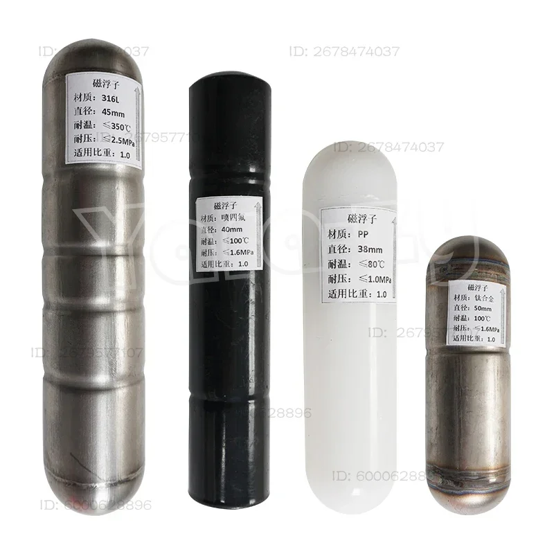 Level Gauge 304316 Stainless Steel Magnetic Float Ball High Temperature and Pressure PP Lining PTFE Anti-corrosion