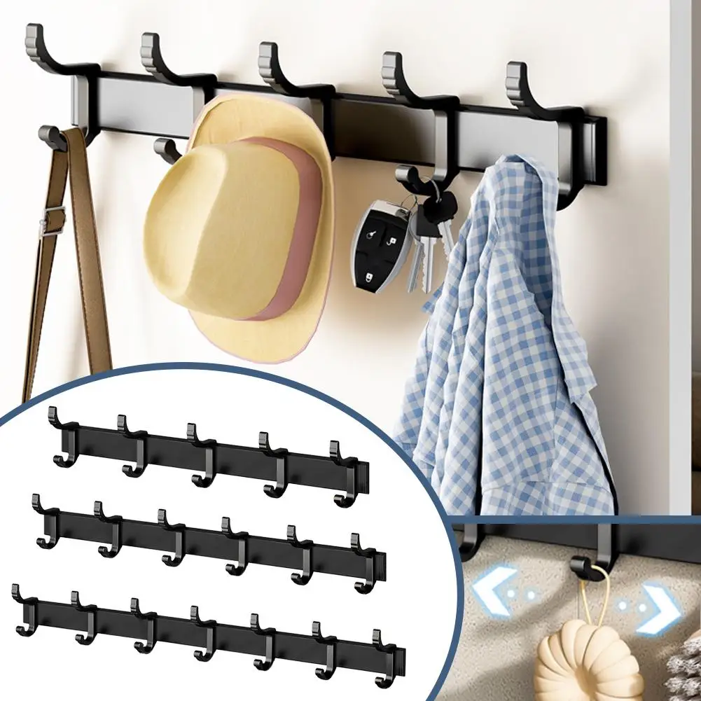 

Clothes Hook Bathroom Hole-free Wall Hanging Bedroom Hook Install Clothes Row Traceless Easy To Hanging Stable Towel N6L1