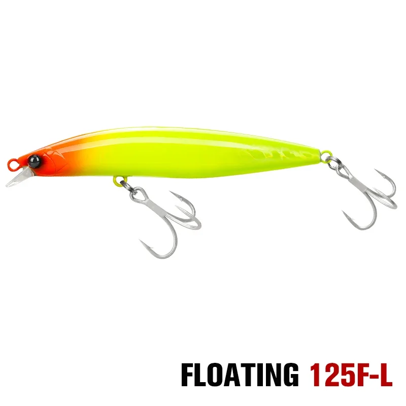 

TSURINOYA STINGER 125F Inshore Fishing Плавающая приманка для ловли гольяна 125 мм 25 г Высокопрочная мощная жесткая приманка для рыбалки в морской воде
