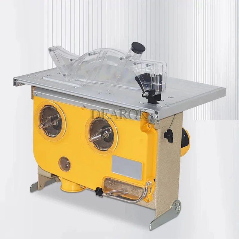 Dust-free Saw Multi-functional Precision Table Saw Carpentry Can Lift Miter Cutting Double Saw Blade Integrated Electric Saw