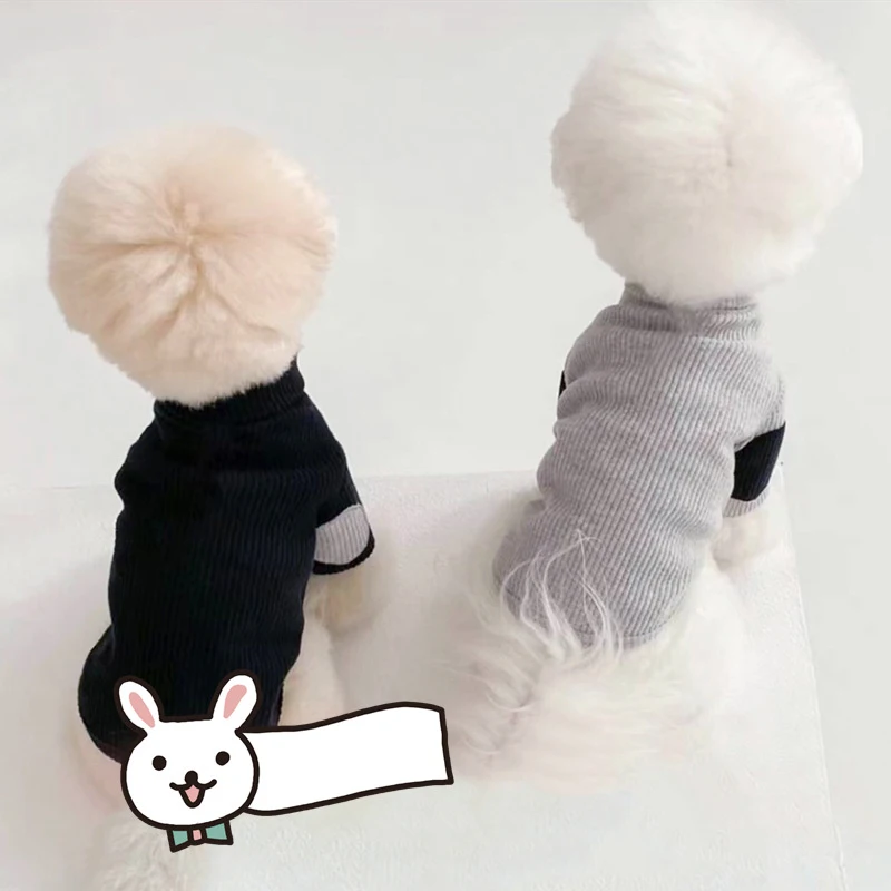 Fashion Dog Clothes Autumn Winter Dog Undershirt Soft Cotton Thin Puppy Hoodie Chihuahua French Bulldog Bichon Costume Pet Vest