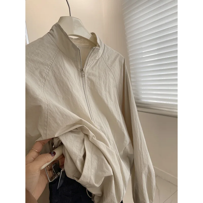 

Short Jackets Woman Women'S Fashion Harajuku Sweet Ladies Button Front Pocket Pure Simple Basic Style Long Sleeve Outerwear