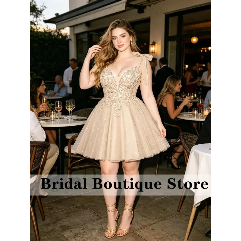 Tulle Homecoming Dresses for Teens Sparkly Lace Sequin Short Prom Dress Sweet 16 DAMA Quinceanera Dress HOCO Dress view 6