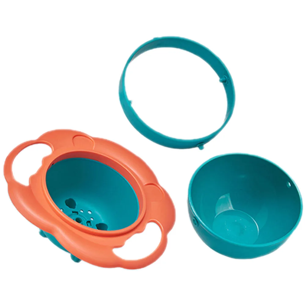

Spinning Lion Bowl Children Rotary Balance Toddler Spill-resistant Kids PP Bowls 360 Design Baby Feeding Training Infant Dining